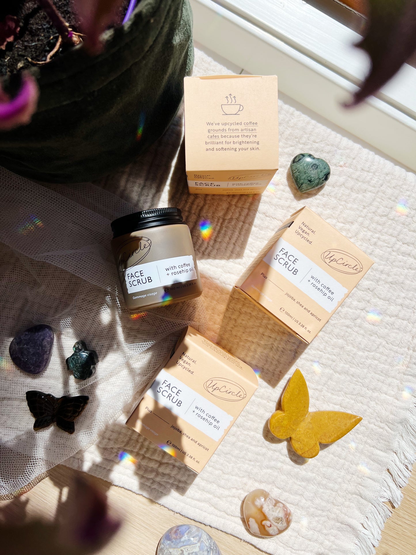 Coffee Face Scrub med Rosehip Oil