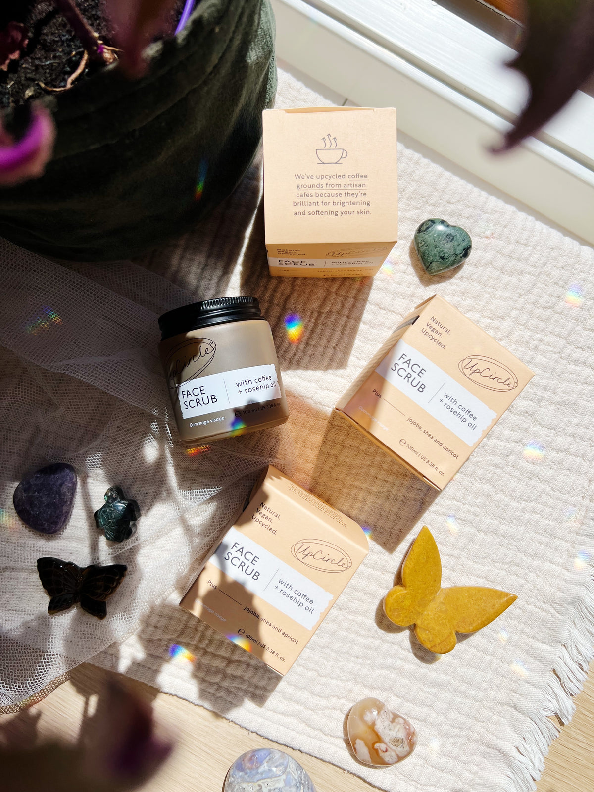 Coffee Face Scrub med Rosehip Oil