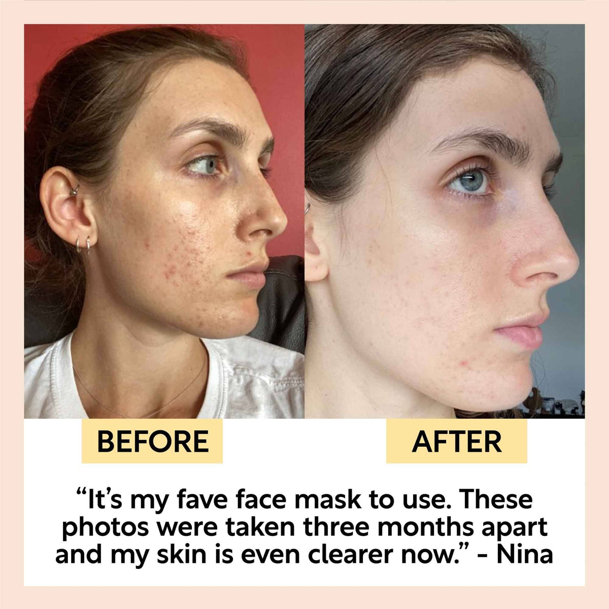 Face Mask med Kaolin Clay & Olive Stone Powder