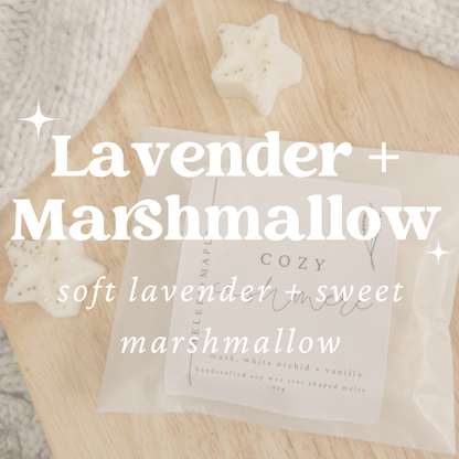 Lavender Marshmallow Star Shaped Wax Melts