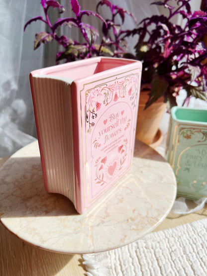 Rosa Bokformet Vase