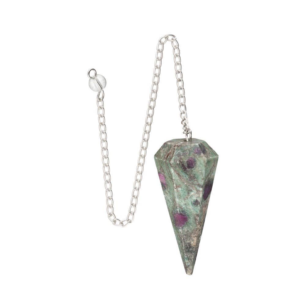 Ruby med Zoisite Pendel