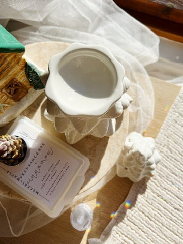Winter Wonderland wax melt brenner – Hvit Julegran i Keramikk