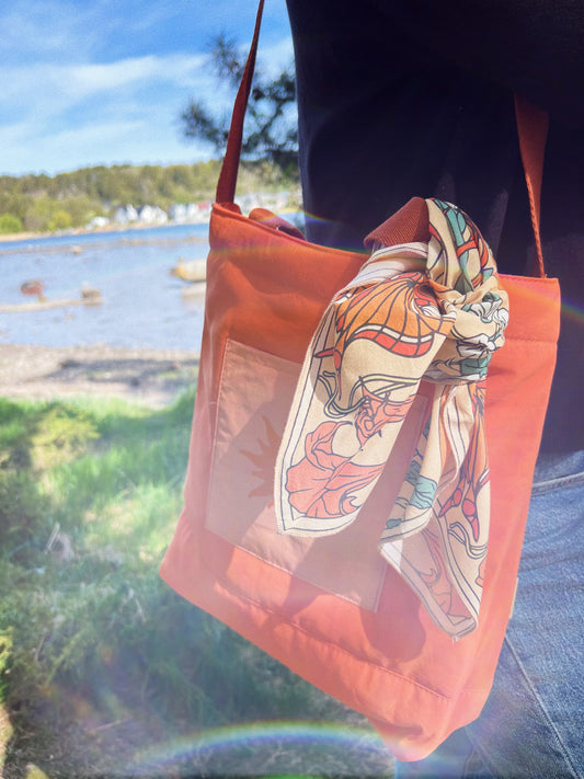 Nylon Beach Tote  California Poppy