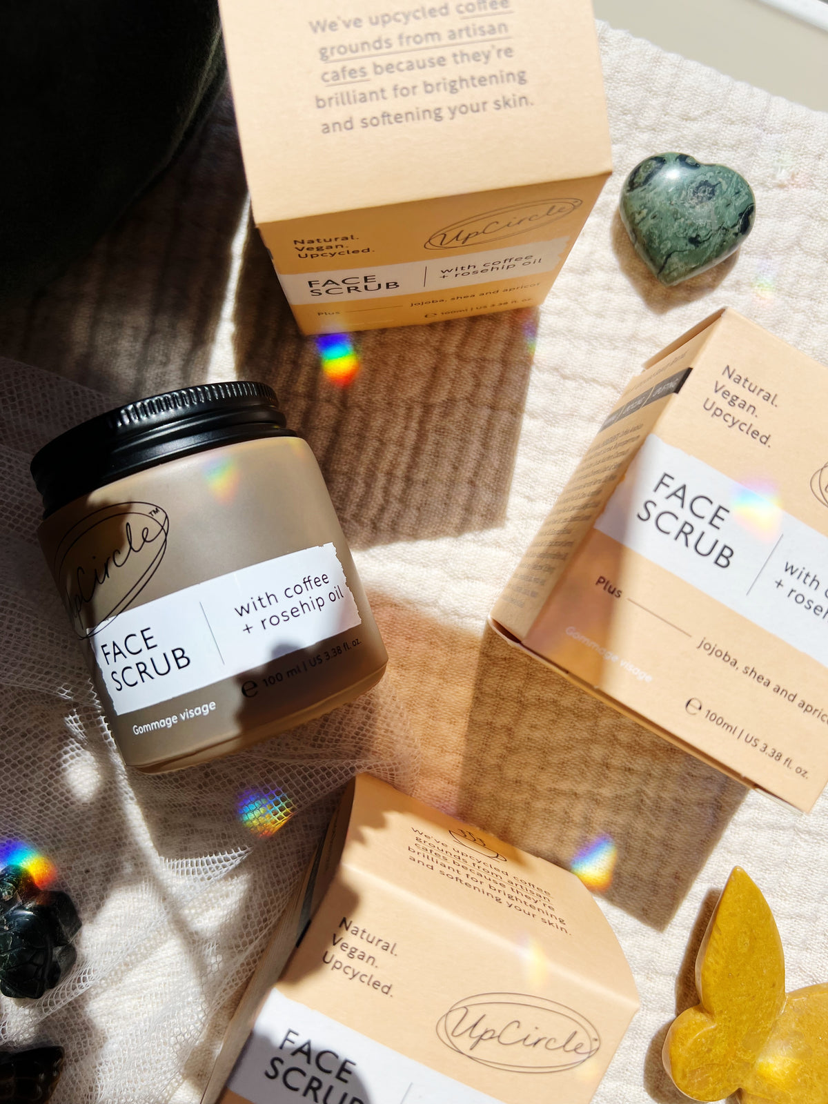 Coffee Face Scrub med Rosehip Oil