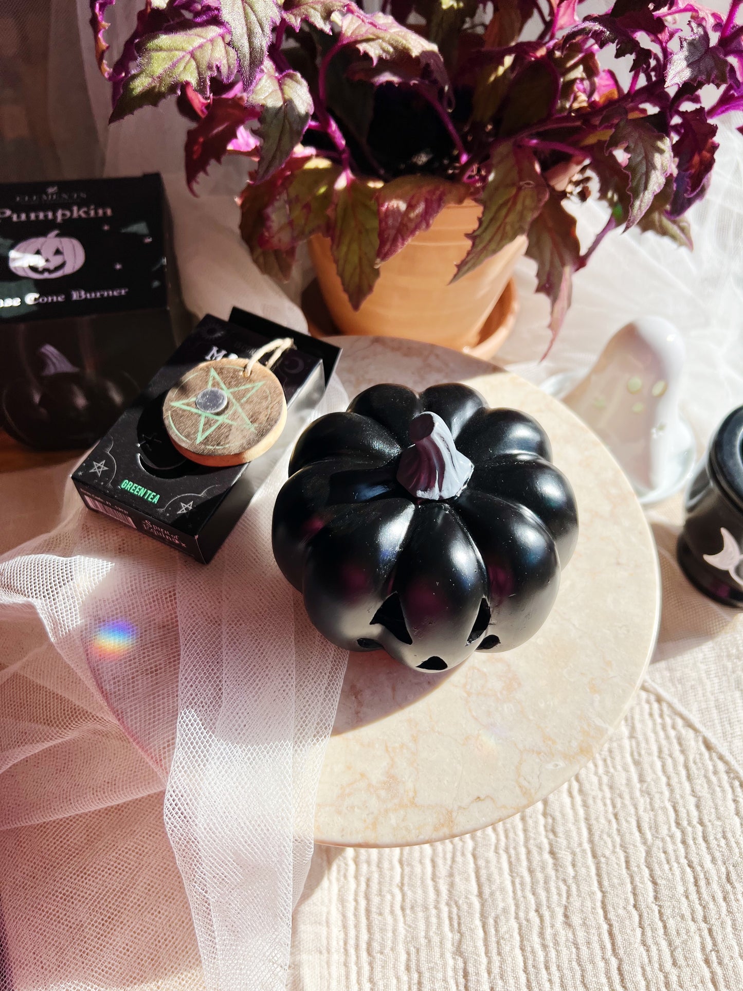 Black Pumpkin Røkelseskjegleholder