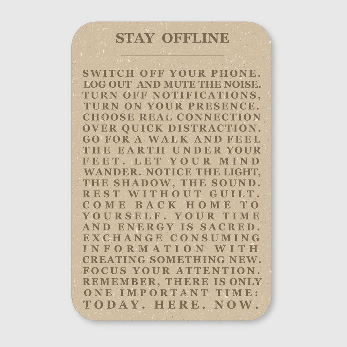 Stay Offline Klistremerke