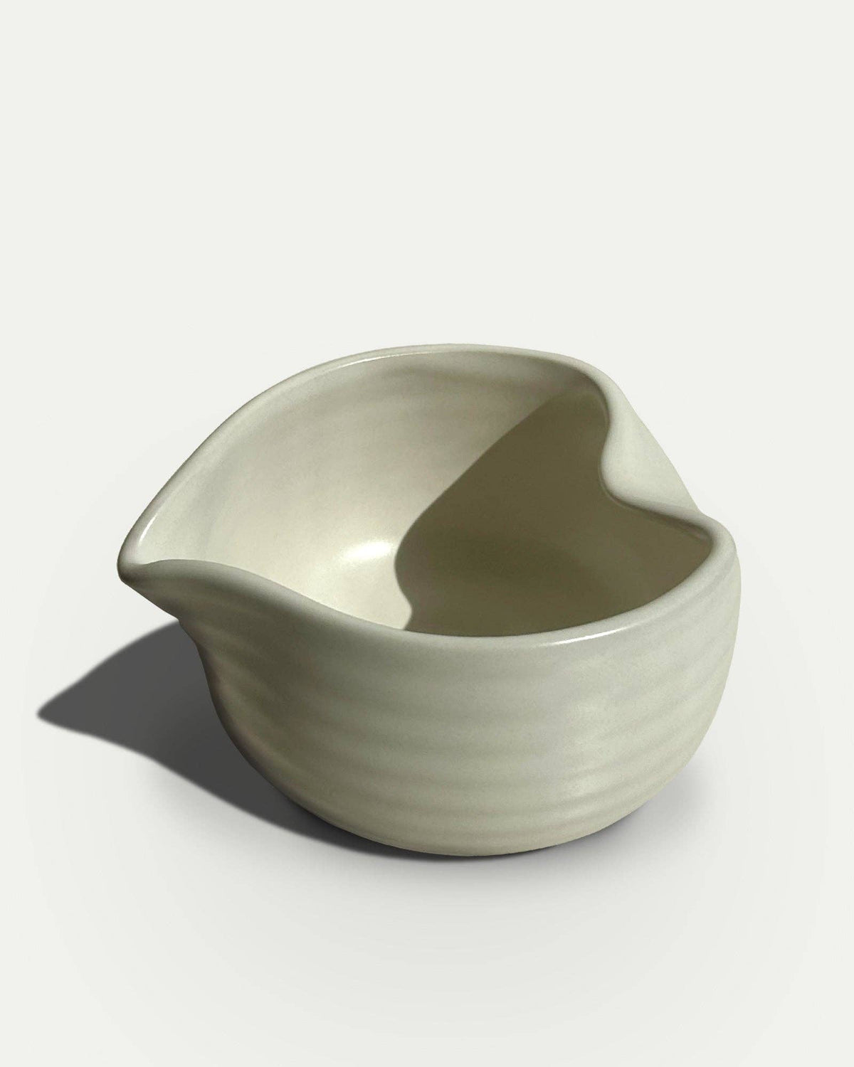 Hearty Matcha Mixing Bolle – Cream White