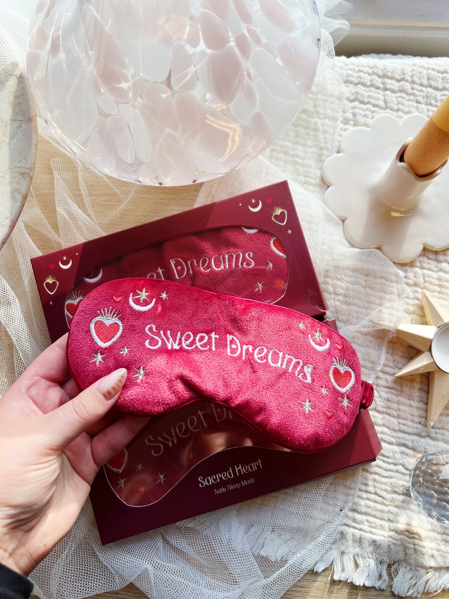Sweet Dreams Sovemaske – Rød