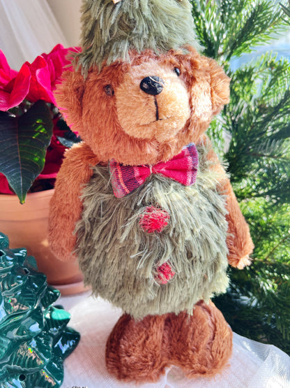 Stående myk julebjørn – 7.5 x 15 x 38 cm