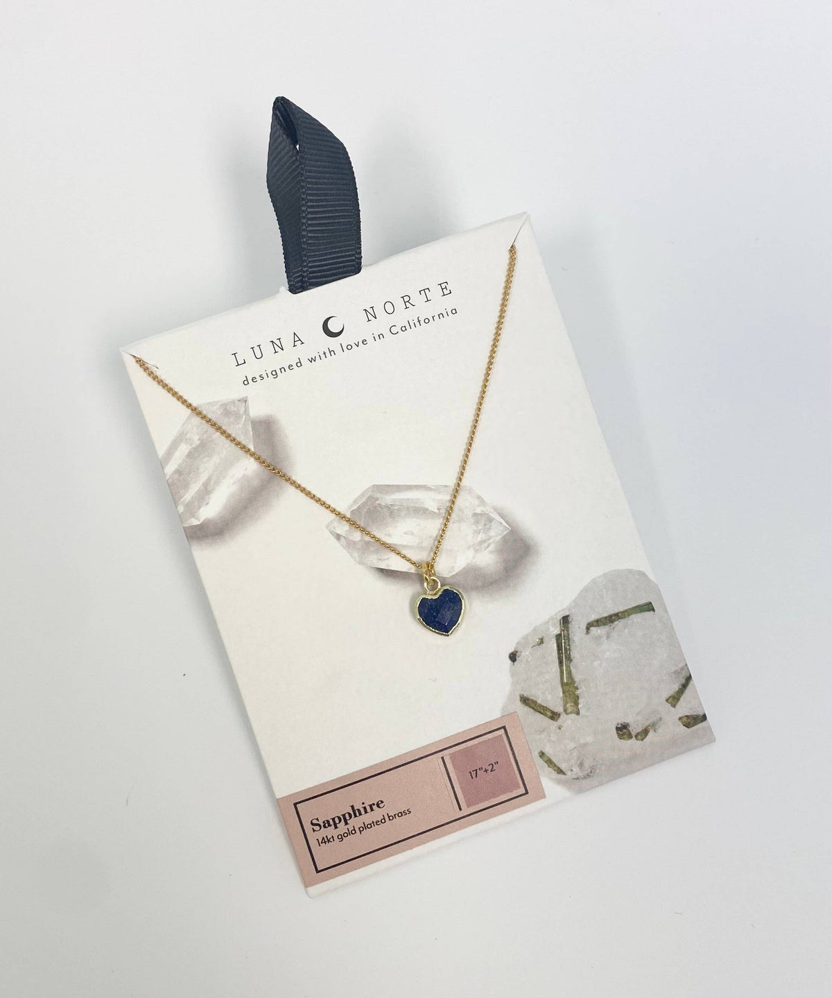 Precious Heart Halskjede med Safir