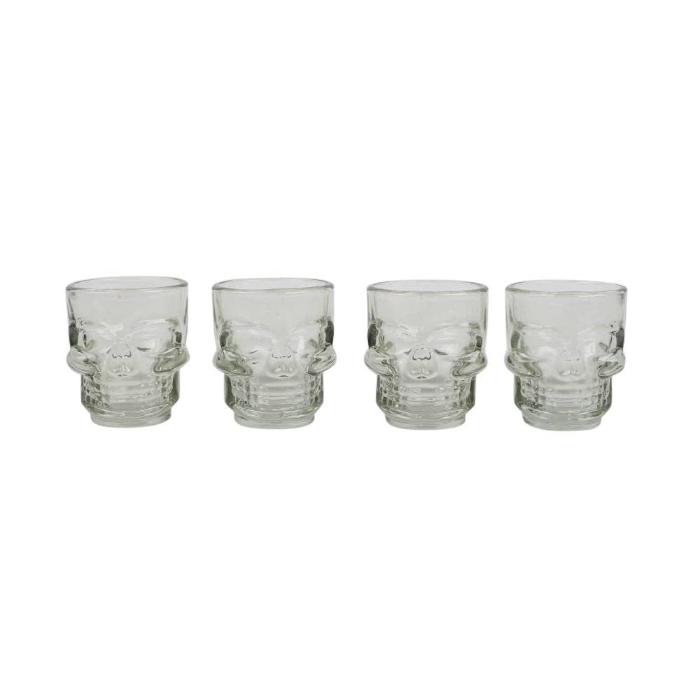 Sett med 4 hodeskalle shotglass