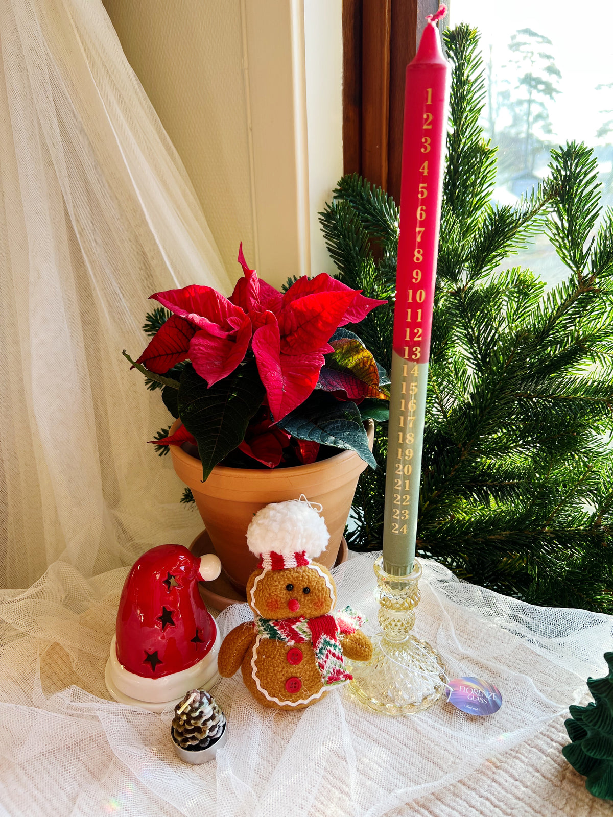 Adventskalender-lys – Red & Green