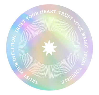 Holografisk Klistremerke Trust Your Magic & Intuition Affirmation