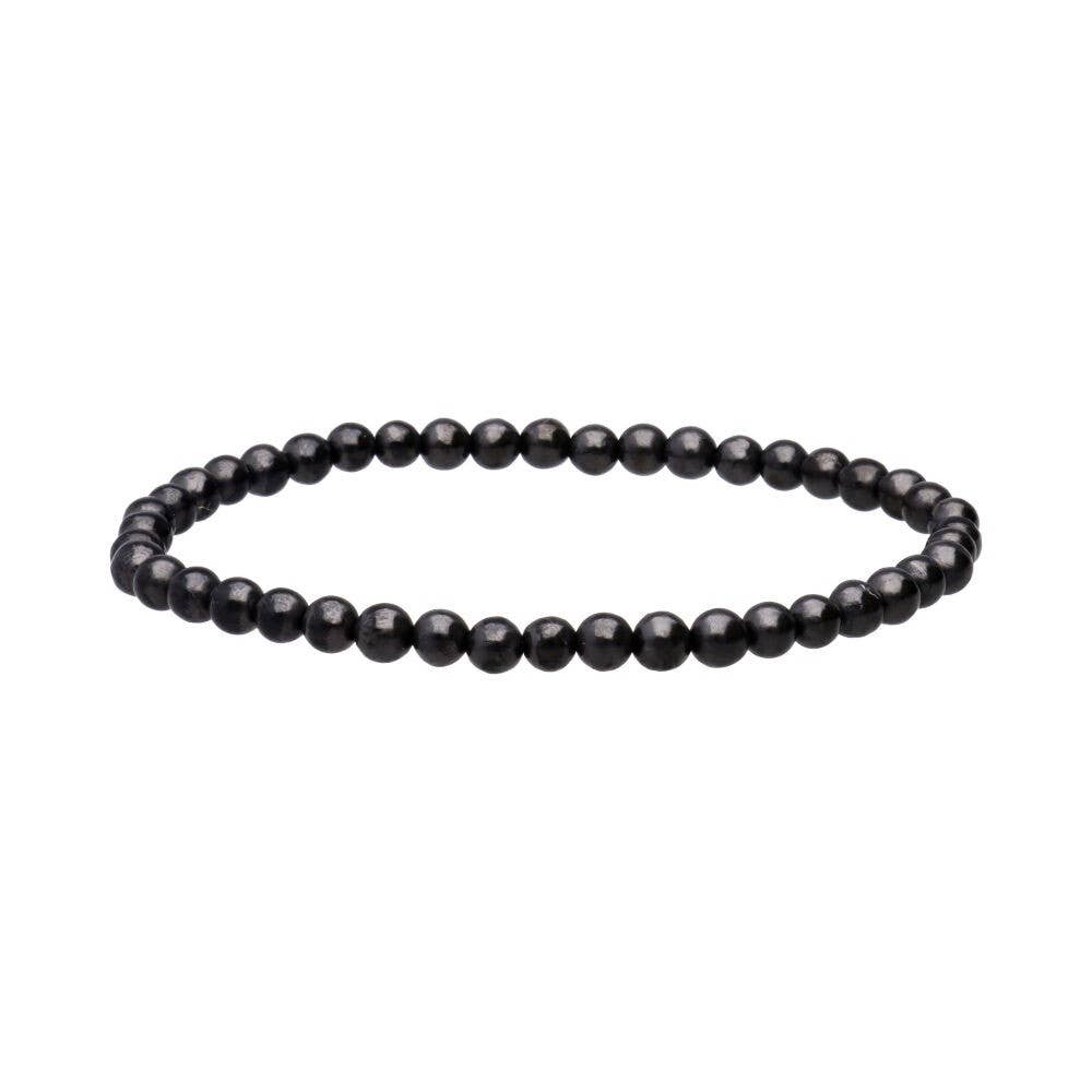 Shungitt Krystall Armbånd - 4mm