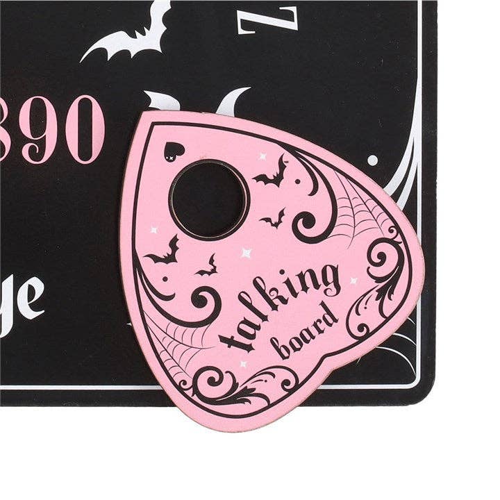 Pastel Rosa og Sort Gothic Ouija Talking Board