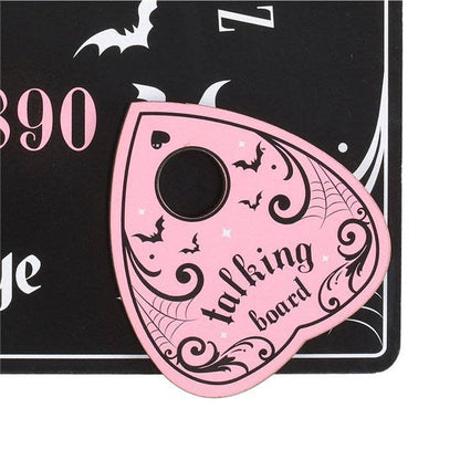 Pastel Rosa og Sort Gothic Ouija Talking Board