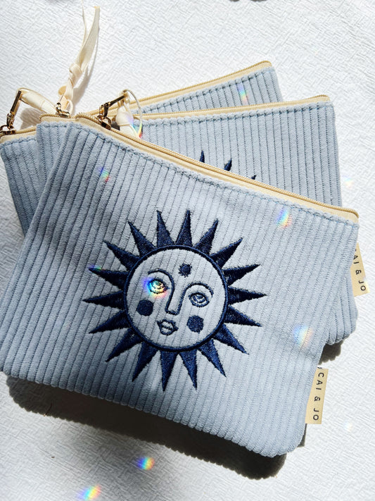 Corduroy Pouch Sjøskumblått