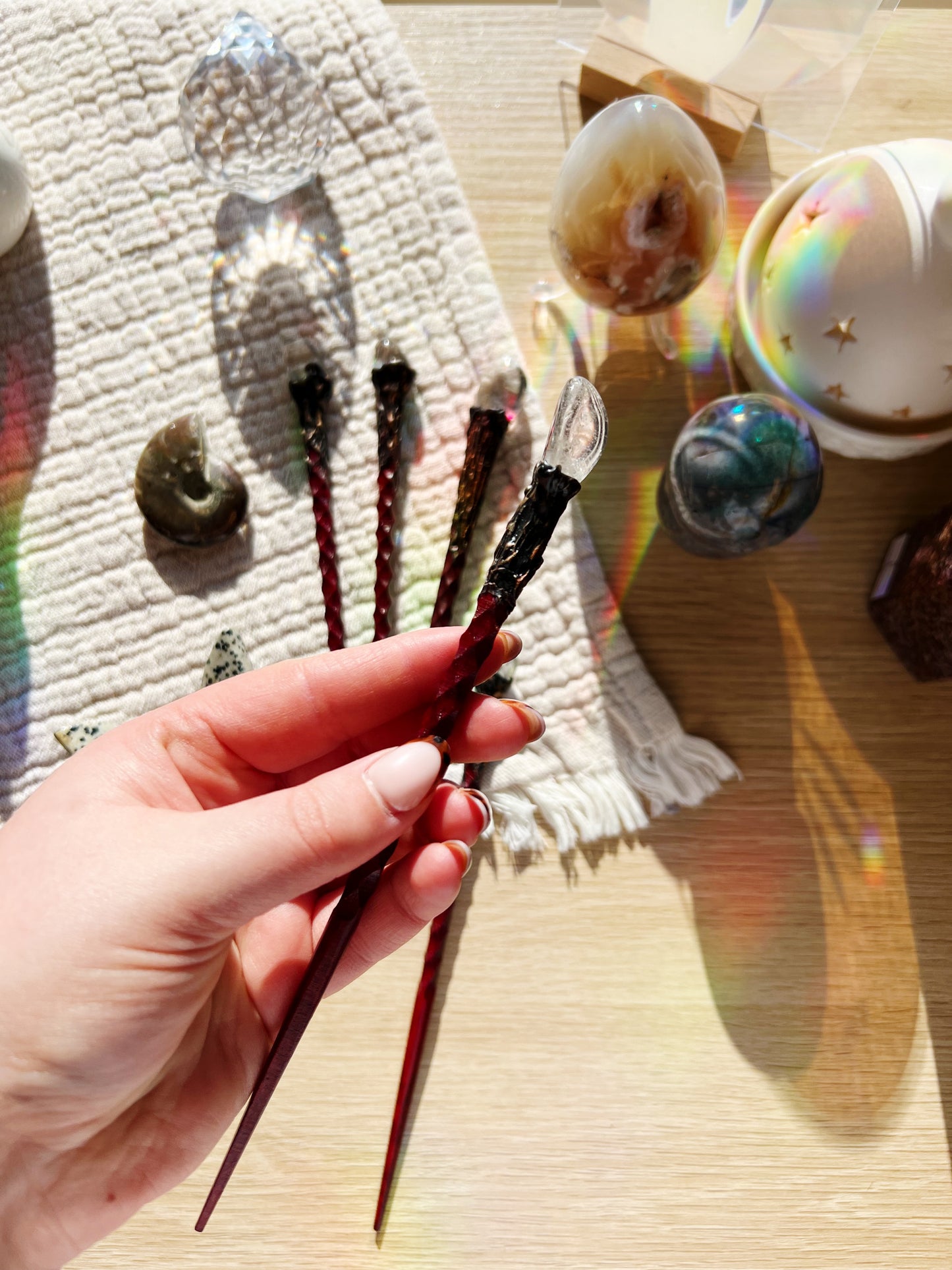 Bergkrystall Hårnål - Liten