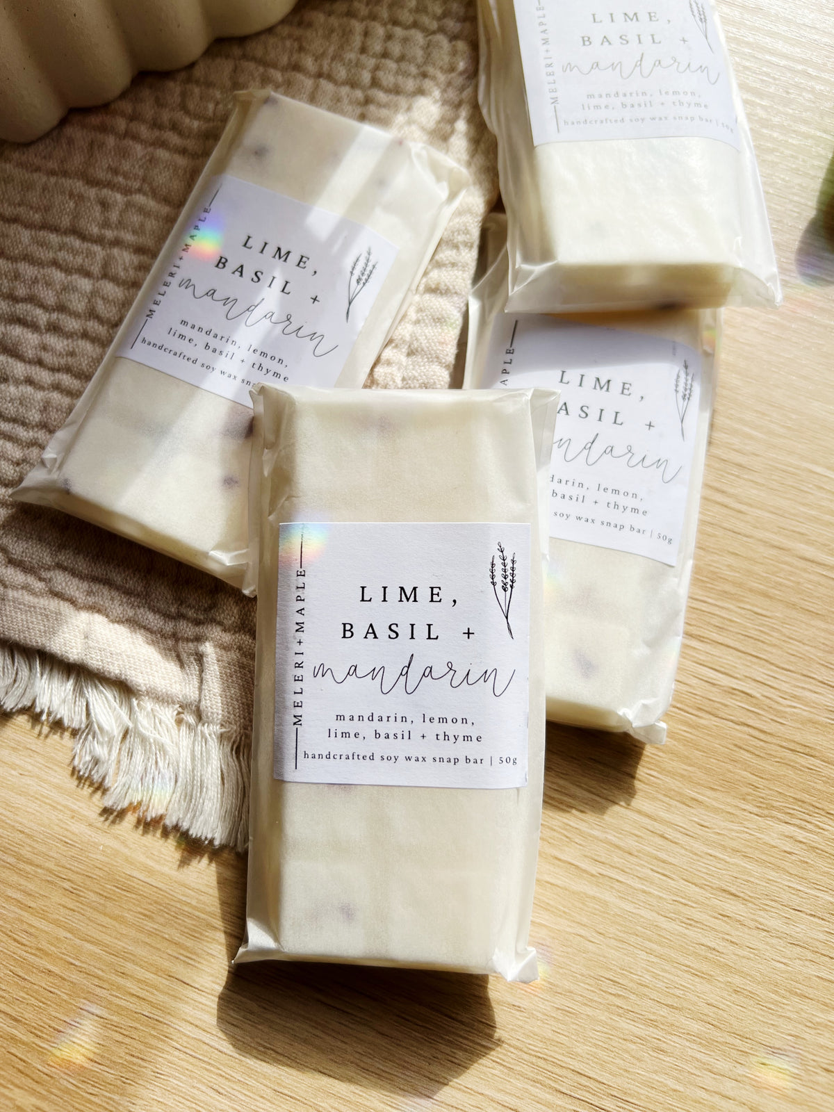 Lime, Basil & Mandarin Snap Bar Wax Melt