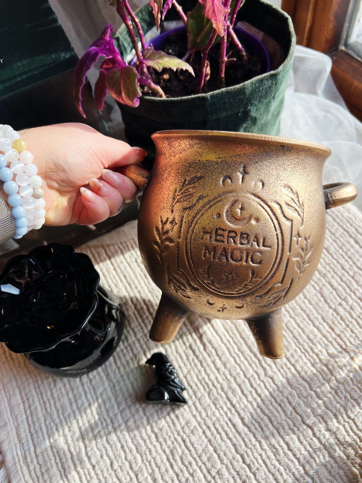 Herbal Magic Bronse Terrakotta Gryte Plantepotte