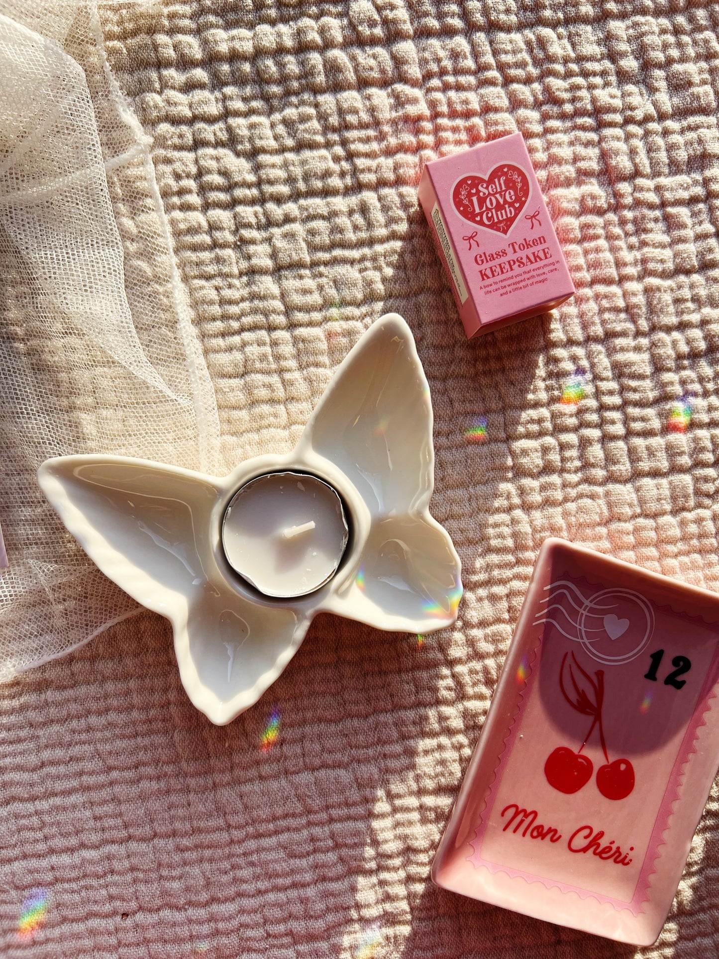 Sommerfugl Telysholder