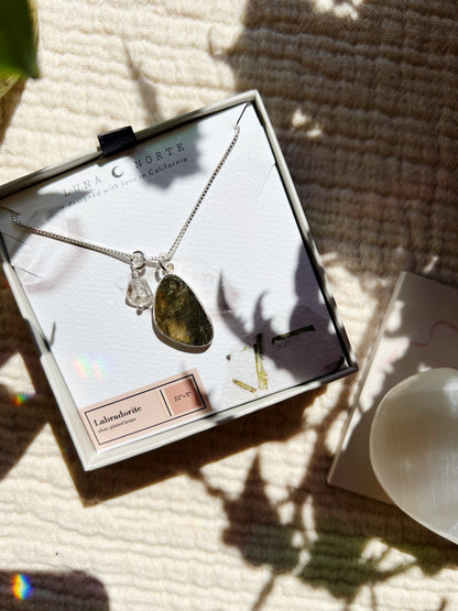 Metamorphosis Halskjede - Labradorite Sølv