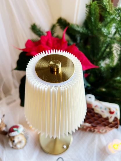 Rund LED-berøringslampe – Hvit