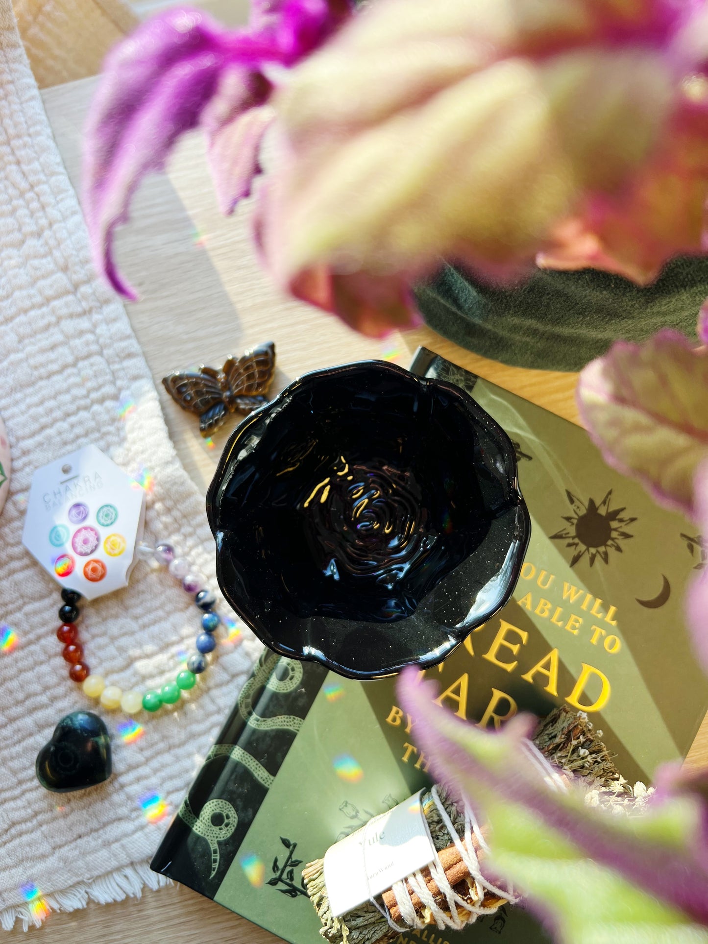 Sort Rose Smykkeskål