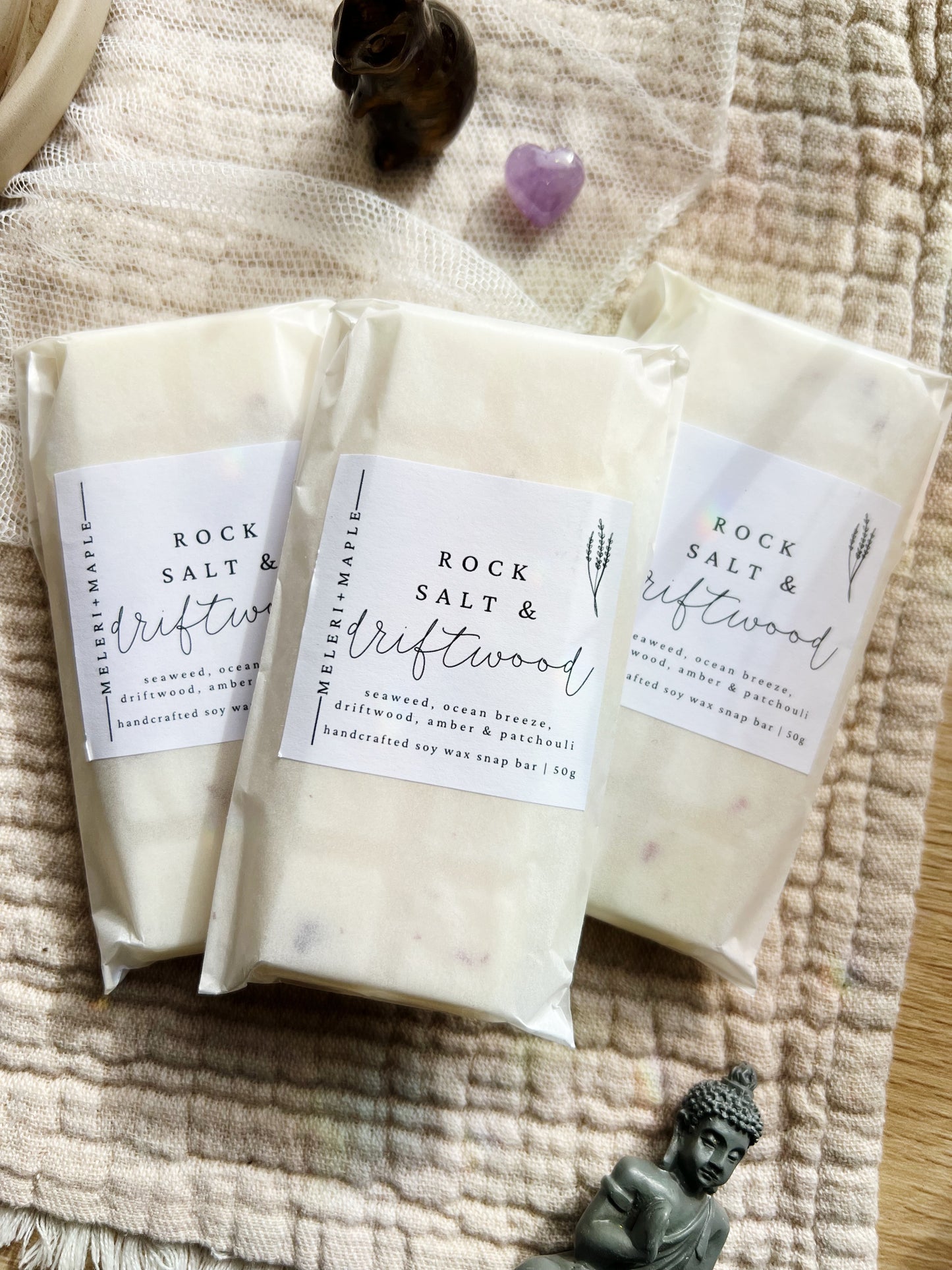 Rock Salt & Driftwood Snap Bar Wax Melt