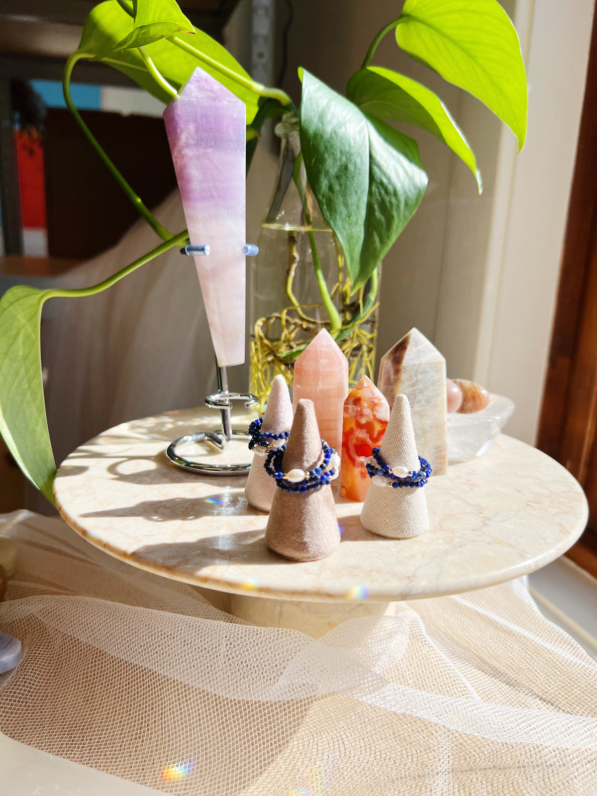 Lapis Lazuli Stretch Krystallring