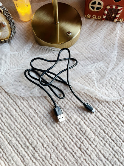 Rund LED-berøringslampe – Hvit