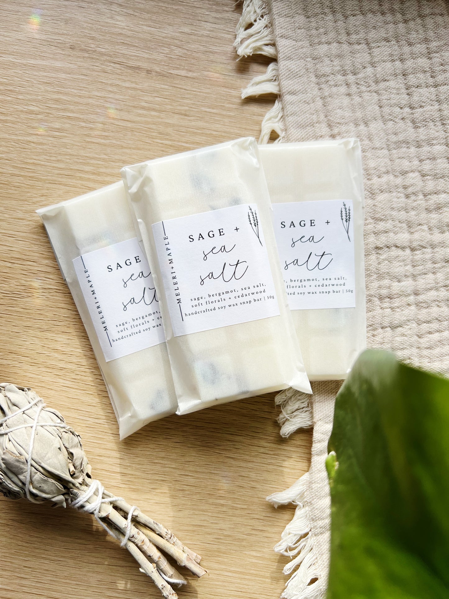 Sage + Sea Salt Snap Bar Wax Melt