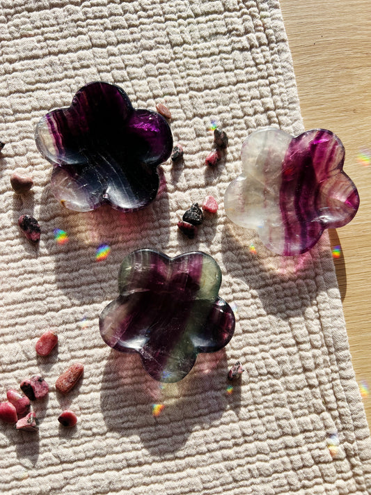 Daisy Field Fluoritt Smykkeskål