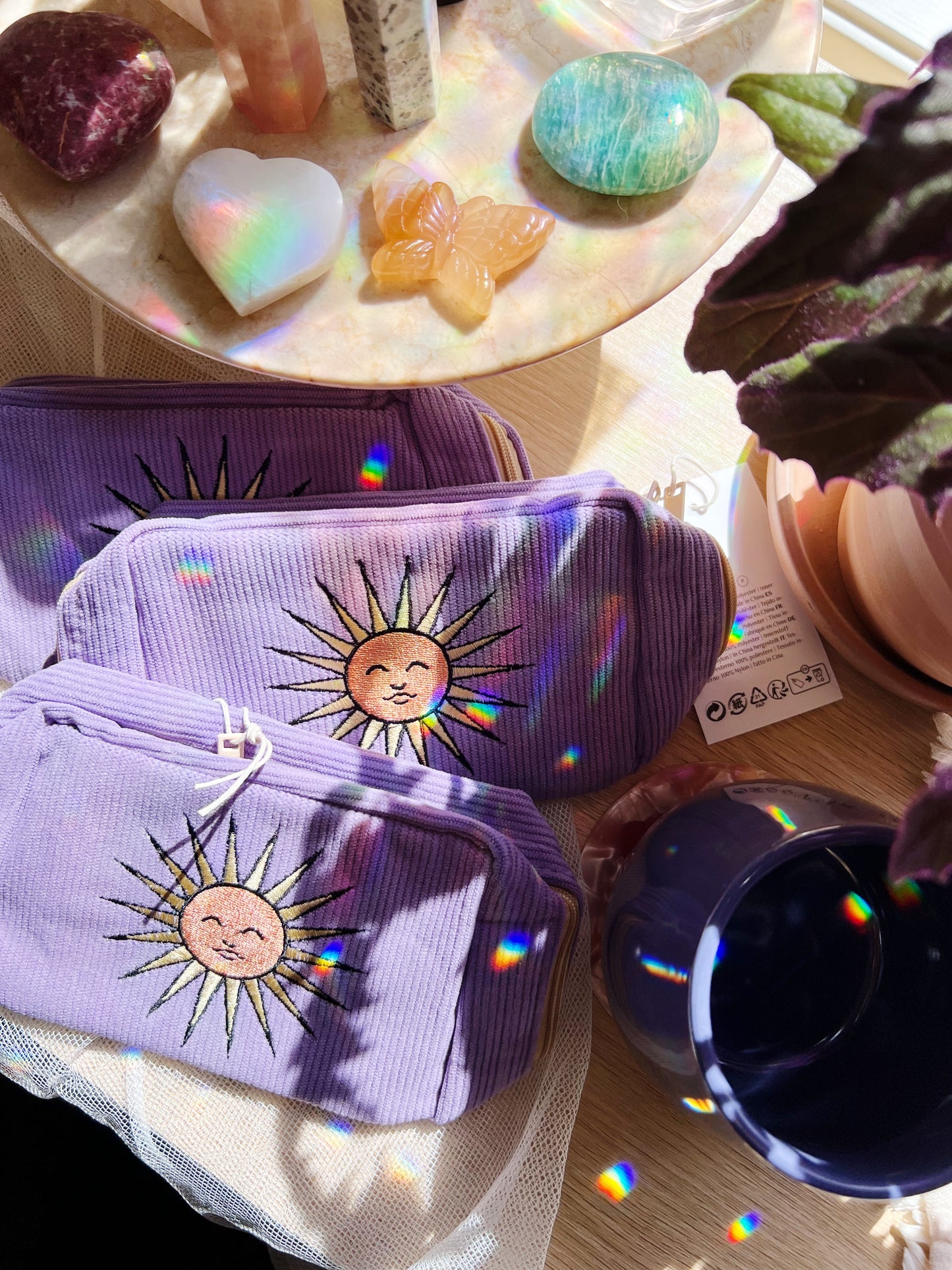 Corduroy Makeup Bag Lavender