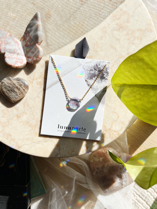 Gem in the Moon Gemstone Halskjede - Fluorite