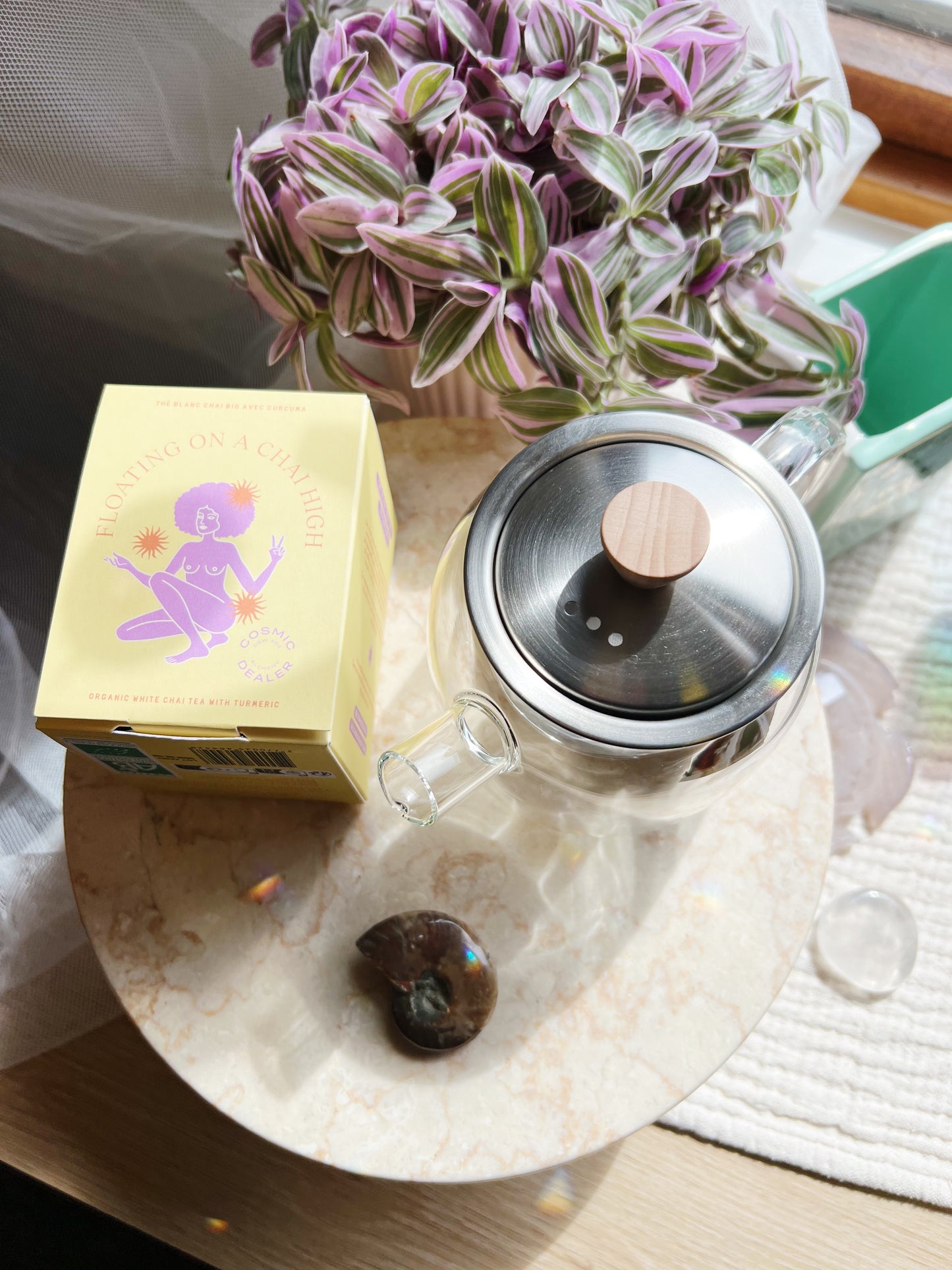 Tekanne i borosilicatglass med sil – 550 ml