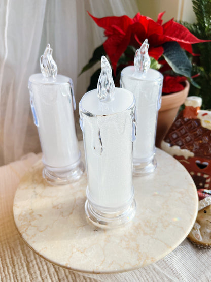 Cozy Glow LED Tradisjonelt Stearinlys – Stor