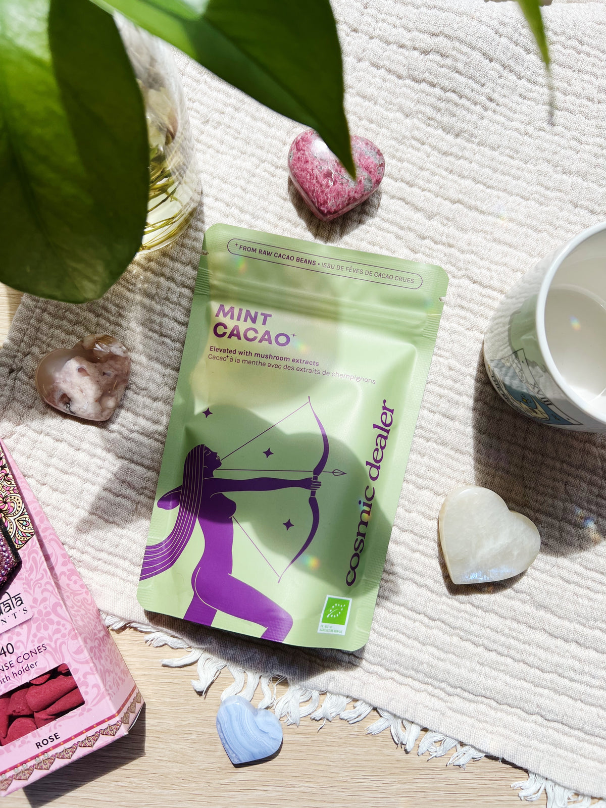 Mynte Kakao med Medisinsk Sopp - Lion's Mane, Reishi & Maitake (120g)