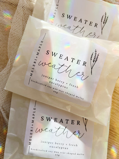 Sweater Weather Star Wax Melts