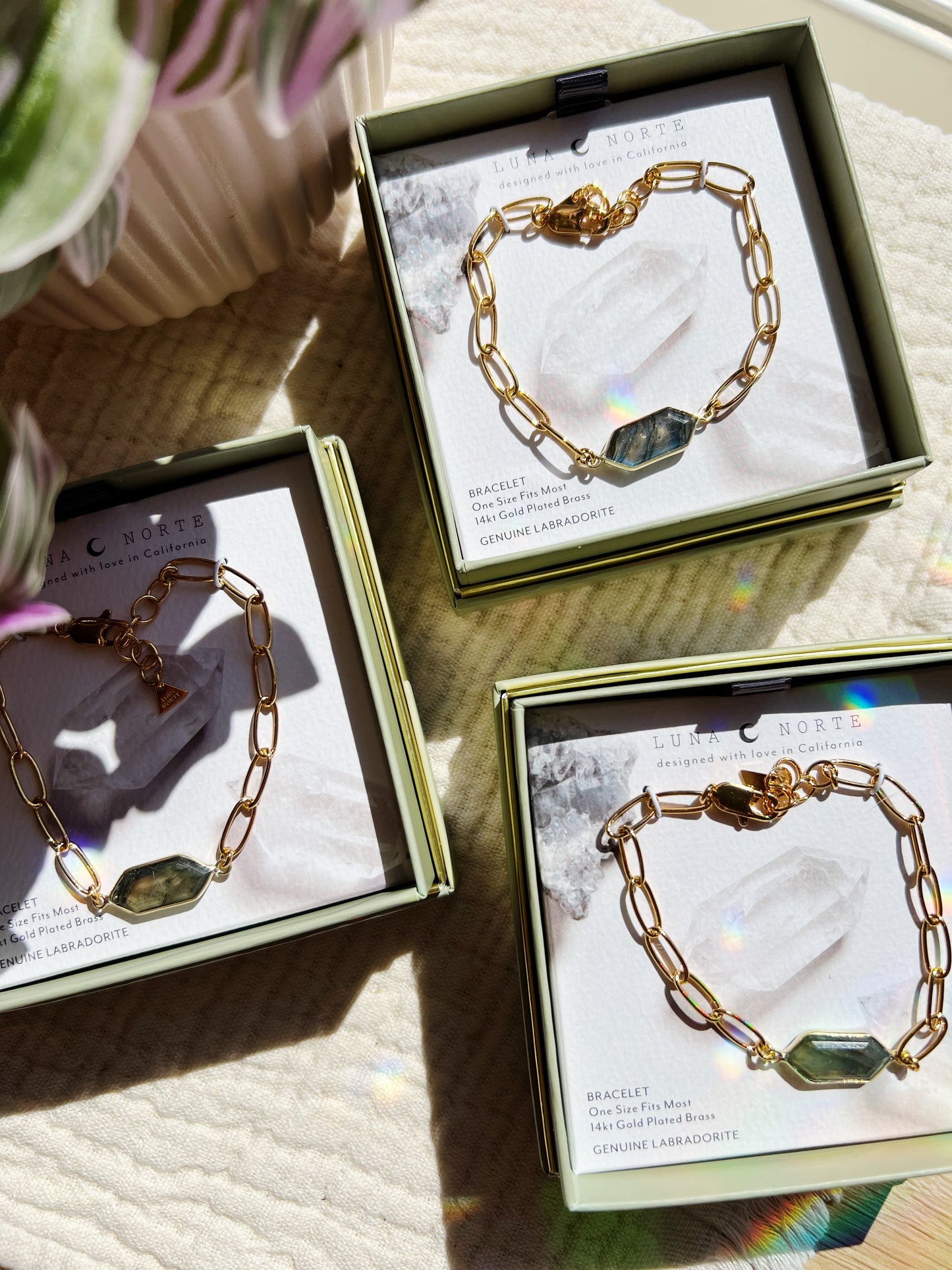 Intuition Gemstone Armbånd – Labradoritt