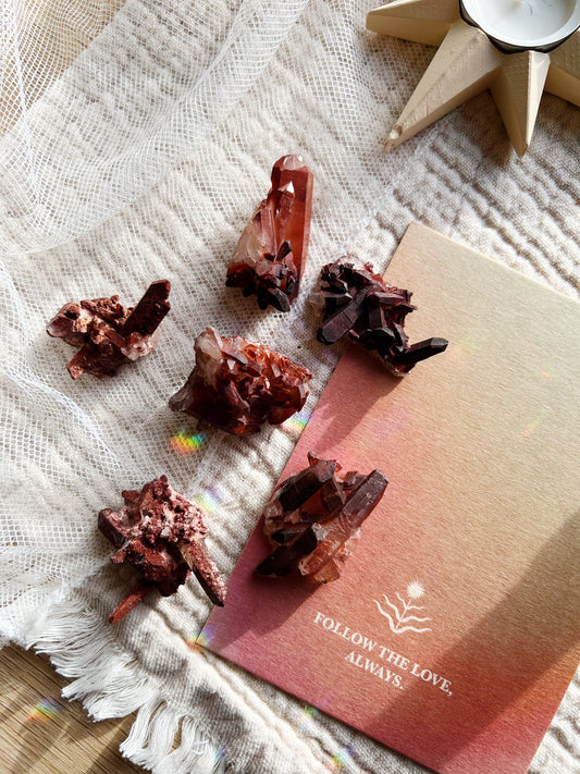 Rød Hematitt Ferruginous Kvarts – 4cm