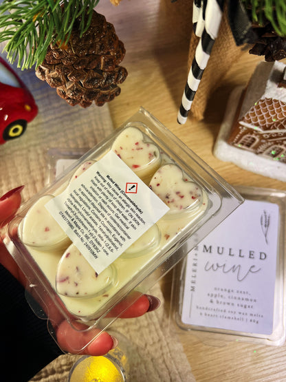 Mulled Wine Christmas Heart Wax Melts