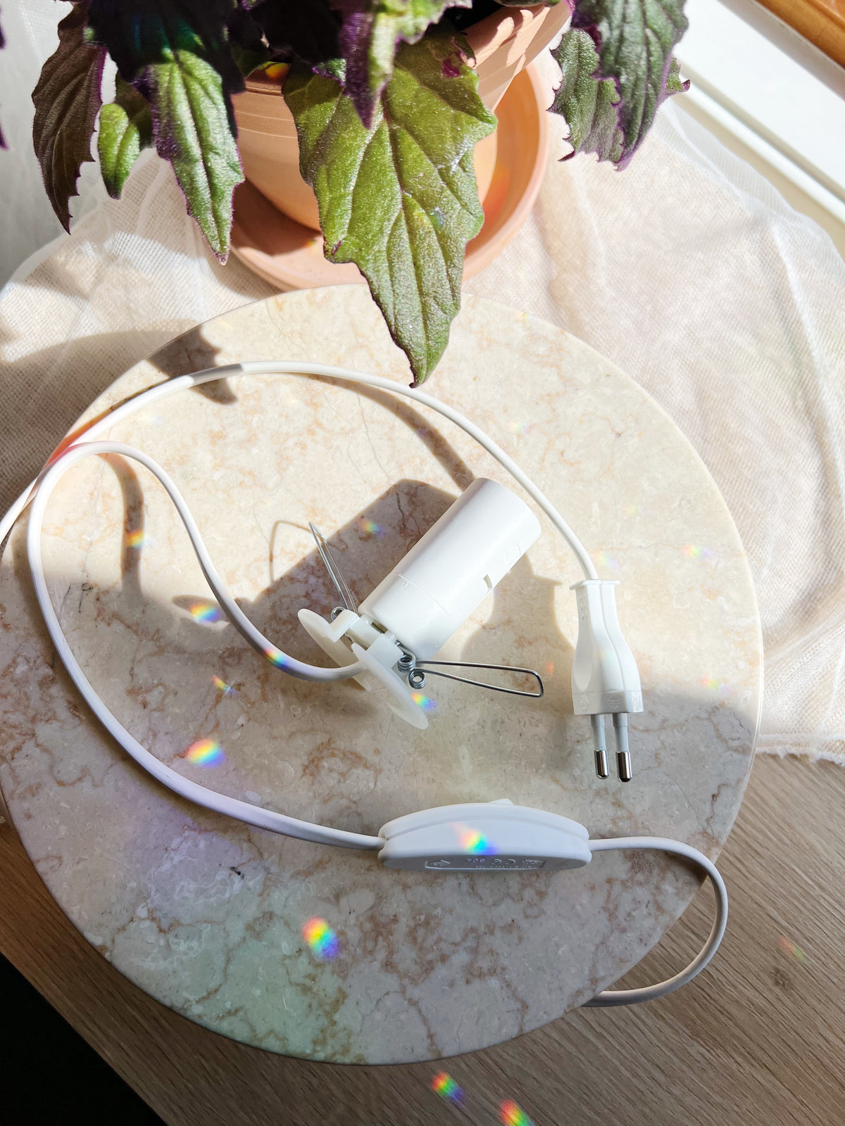 Medium Selenitt Lampe