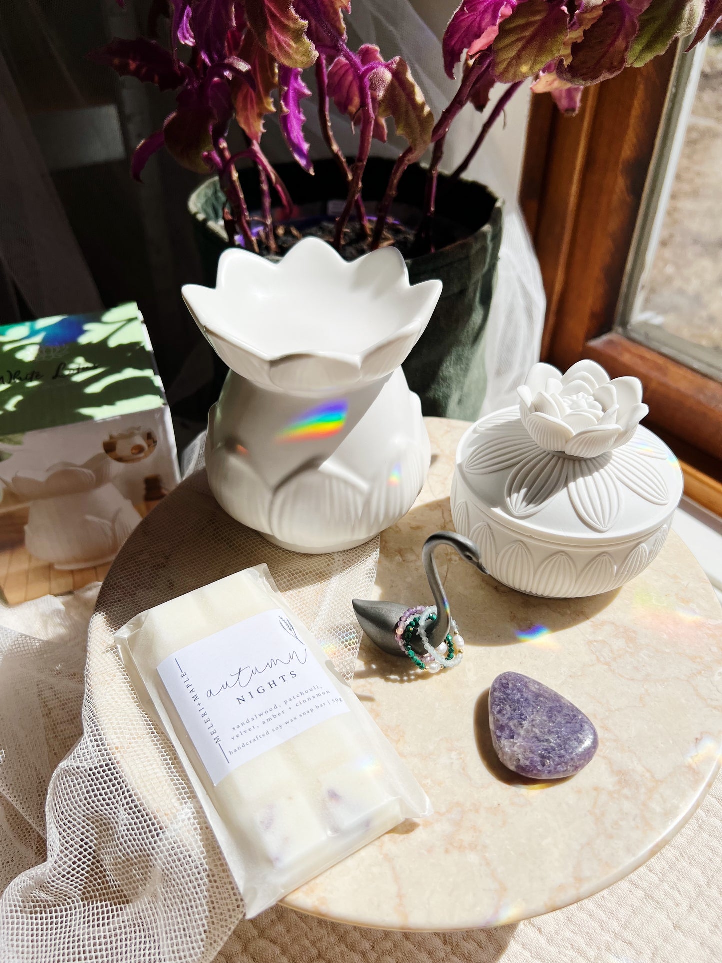 Lotus Blomst Wax Melt brenner