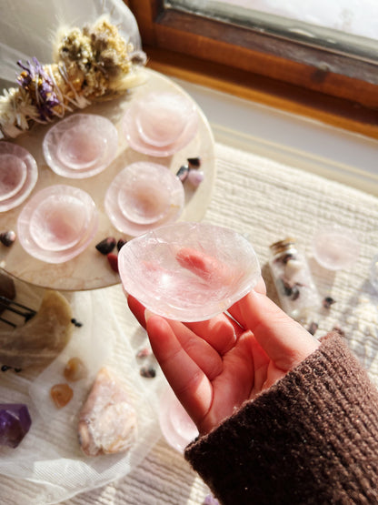 Love's Embrace Rosenkvarts Skåler