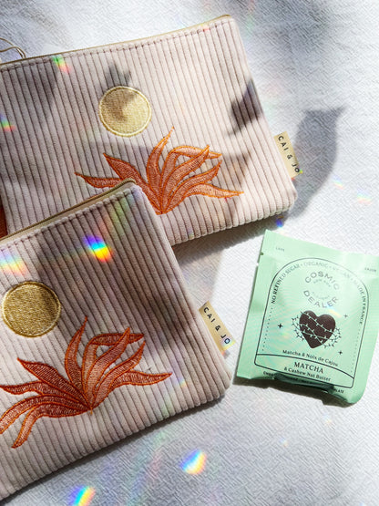 Corduroy Pouch Pale Pink