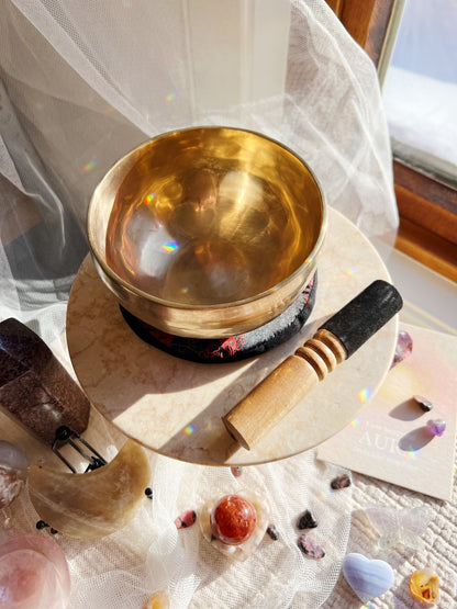 Tibetansk syngebolle, diameter ca. 15 cm