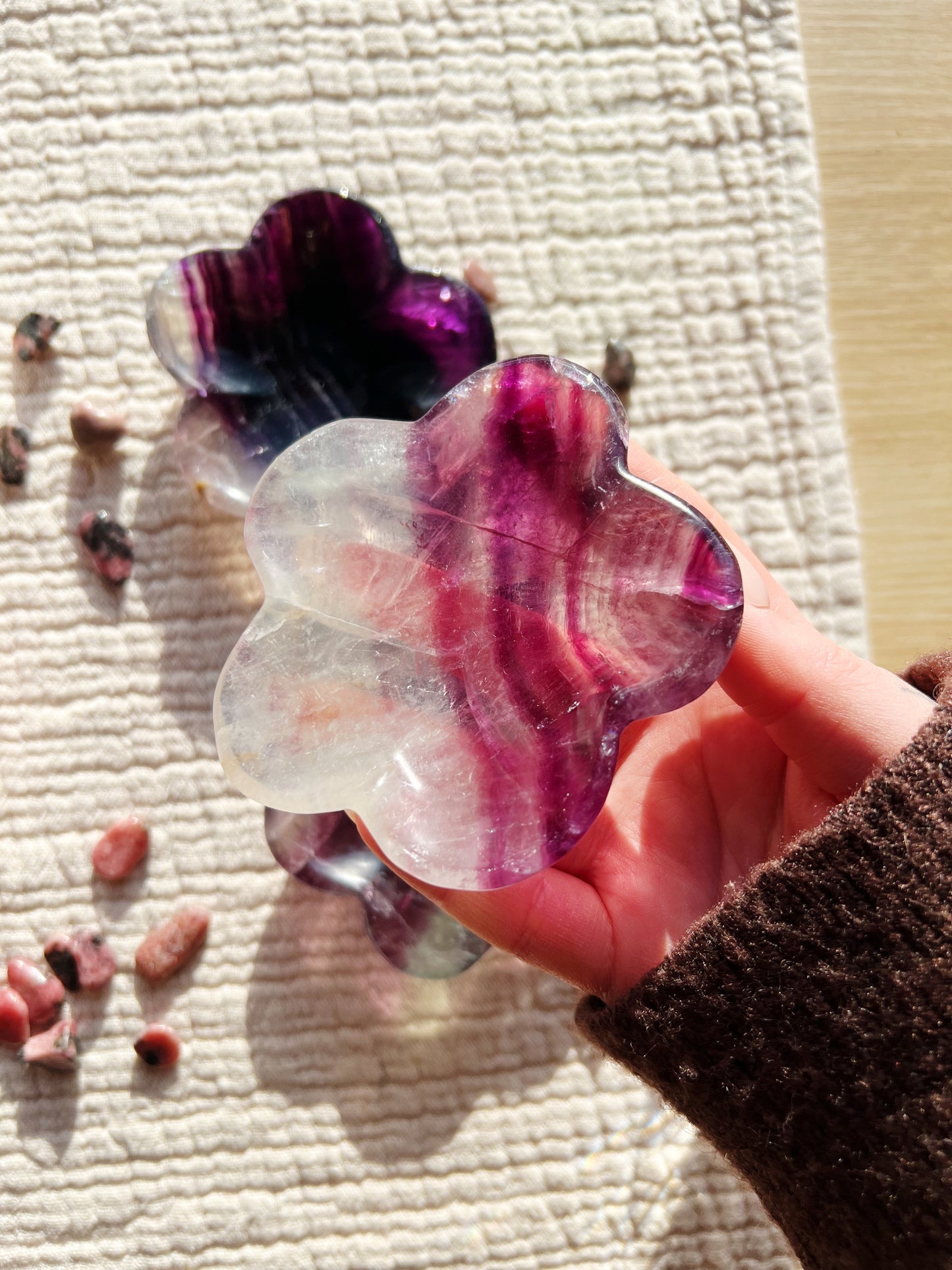 Daisy Field Fluoritt Smykkeskål