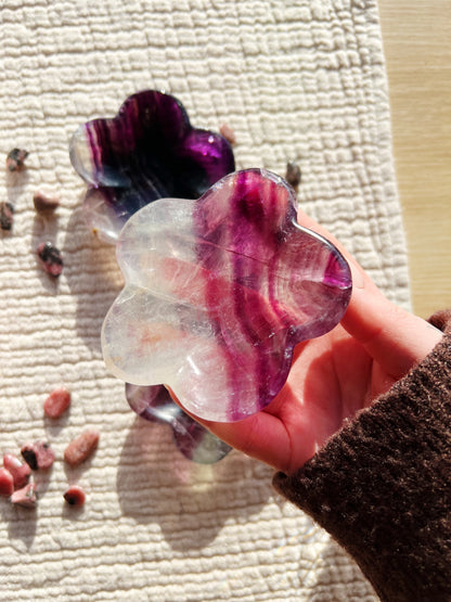 Daisy Field Fluoritt Smykkeskål